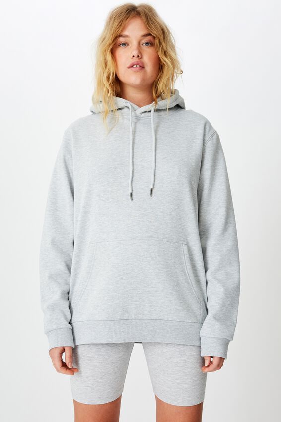 Basic Hoodie, GREY MARLE