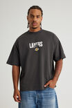 Box Fit Nba T Shirt, LCN NBA SLATE/LAKERS BALL - alternate image 1