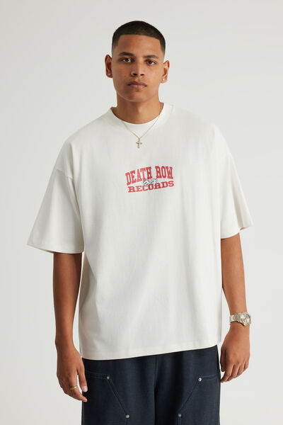 Box Fit Music Merch T Shirt, LCN BRA CLOUD/DEATH ROW DICE