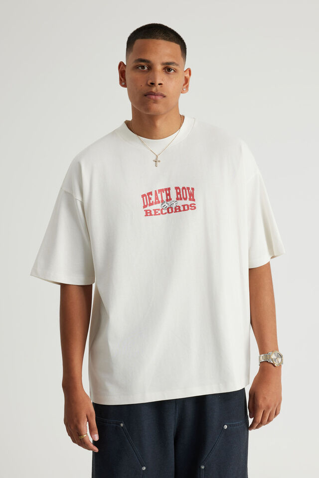 Box Fit Music Merch T Shirt, LCN BRA CLOUD/DEATH ROW DICE