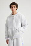 Authentics Premium Zip Through, SILVER MARLE - alternate image 5