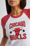 Lcn Nba Raglan Curve Hem Tee, LCN NBA WHITE RED/CHICAGO BULLS - alternate image 4