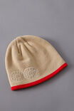 Open Gallery Star Stud Beanie, OG LIMESTONE SCARLET SILVER EMB - alternate image 1