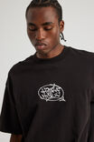 Half Half Heavyweight Box Fit Graphic Tshirt, HH BLACK/HALF HALF CHAIN REACTION - alternate image 4