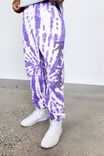 Tv/Movie Relaxed Trackpant, LCN CAR PURPLE TIE DYE/RICK & MORTY - alternate image 2