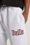 Nba Track Pant, LCN NBA SILVER MARLE/CHICAGO BULLS - alternate image 4