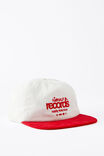 Half Half 5 Panel Cap Cord, WHITE RED CORD - alternate image 3