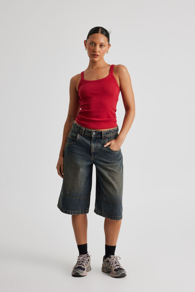 Longline Tank, RED