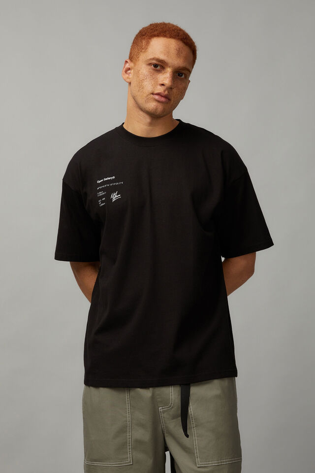 Open Gallery X Neil Bloem T Shirt, BLACK/DREAM STATE