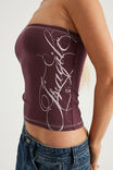 Graphic Bandeau, PUNK PURPLE/FRAGILE - example image 4