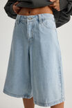 Mega Baggy Jort, FADED BLUE WASH - alternate image 4