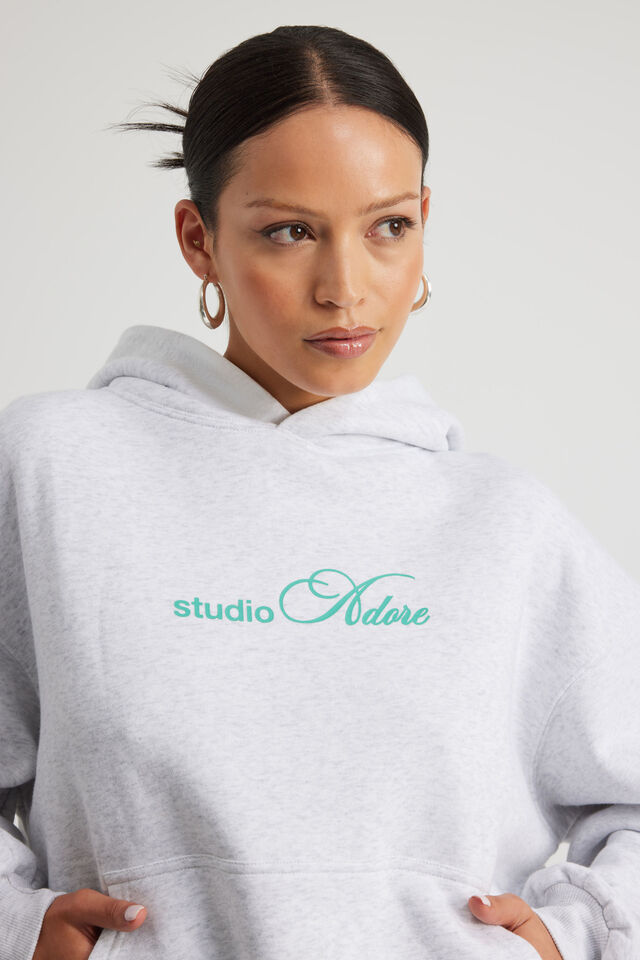 Chloe Hoodie, SILVER MARLE/STUDIO ADORE
