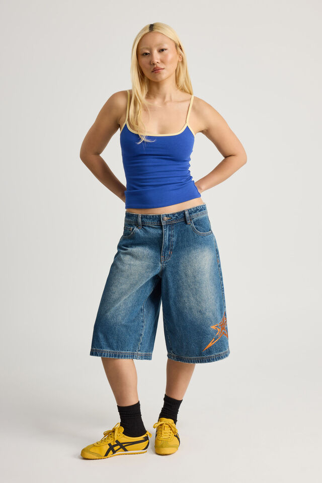 Mega Baggy Jort, SANDY BLUE _ STAR