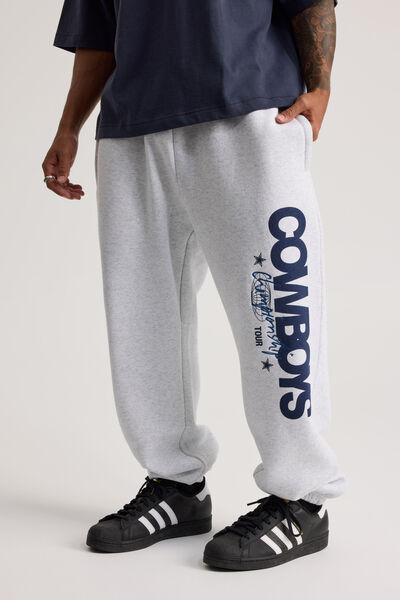 Dallas Cowboys Track Pant, LCN DAL SILVER MARLE/COWBOYS CHAMPIONSHIP