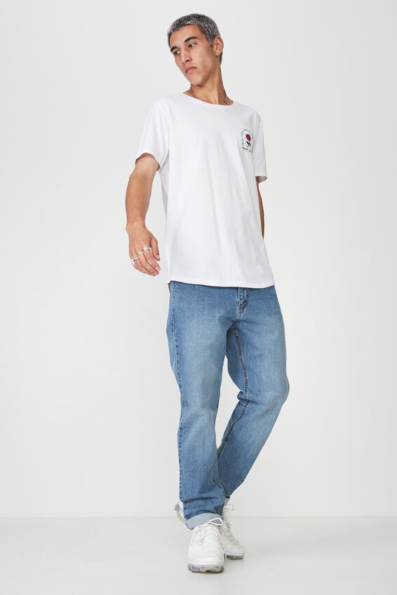 Denim Straight Leg Stretch Jean, VINTAGE BLUE