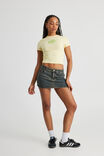 Fitted Baby Tee, YELLOW/LIMES - alternate image 2