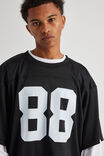 Cropped Mesh Top, BLACK - alternate image 4