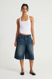 Mega Baggy Jort, LOW KEY BLUE/ANGEL GIRL - example image 4