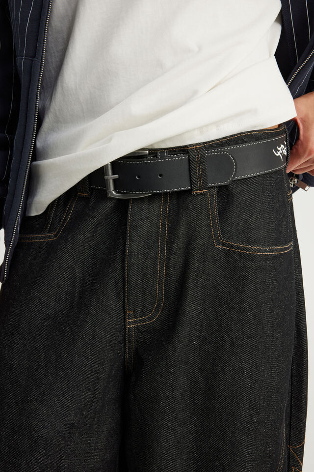 Notion Emb Heart Wings Belt, NOTION EMB HEART WINGS BLK