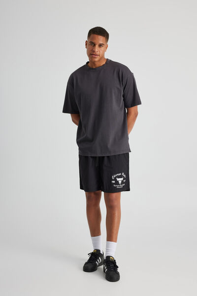 Nba Street Short, LCN NBA BLACK/CHICAGO BULLS PREP