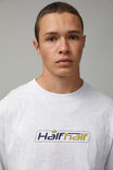 Half Half Oversized T Shirt, SILVER MARLE/HALF HALF CROWN - alternate image 4