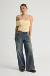Mesh One Shoulder Top, DAFFODIL - alternate image 2