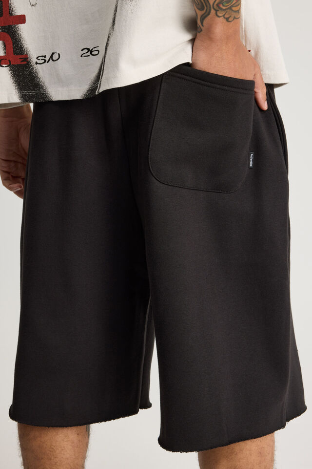 Baggy Track Short, BLACK