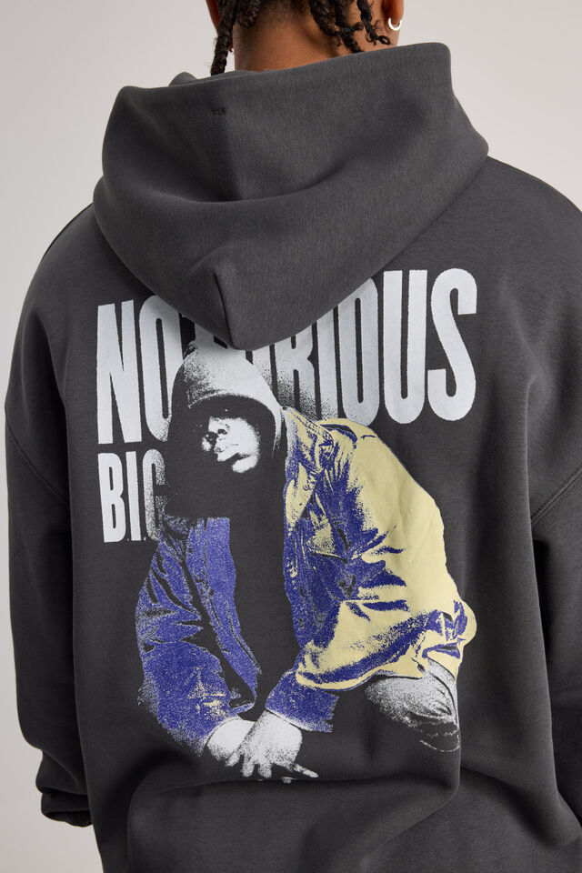 Music Merch Hoodie, LCN MT SLATE/BIGGIE NOTORIOUS
