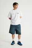 Half Half Painter Baggy Denim Short, DESERT HORIZON - example image 2