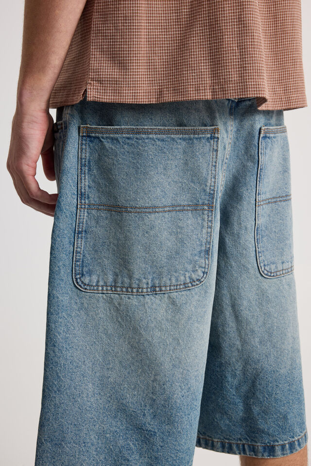 Half Half El Grande Denim Short, NIAGARA BLUE