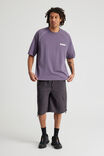 Half Half Boxy Raglan Tshirt, HH GRAPE PUMICE/HALF HALF TONAL - alternate image 2