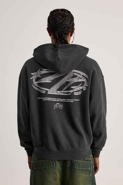 Notion Hoodie, NTN WASHED BLACK/CHROME
