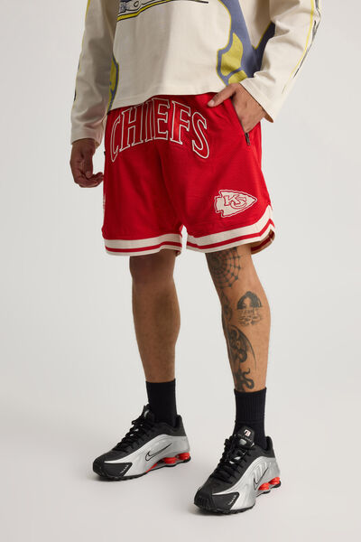 Nfl Basketball Short, LCN NFL RED/KANSAS CITY CHIEFS