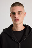 Authentics Boxy Zip Thru Hoodie, BLACK - alternate image 4