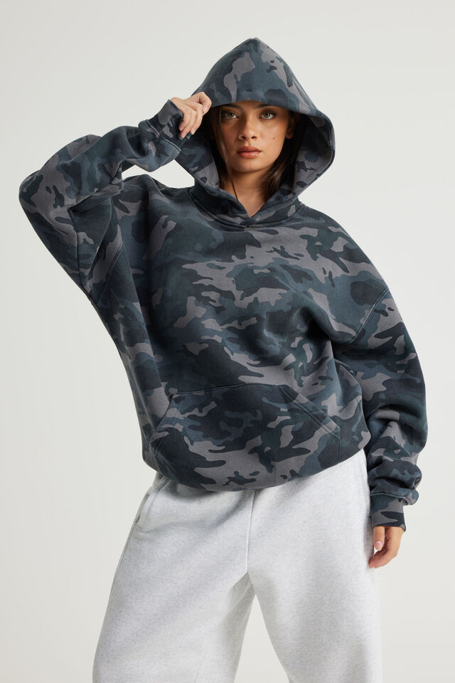 Authentics Hoodie, WASHED BELUGA CAMO