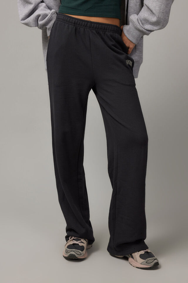 Graphic Straight Leg Trackpant, PHANTOM/NY DOVE GREY