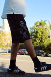Sesame Street X Half Half Denim Painter Short, LCN SES CLEAN BLACK/SESAME STREET BIG BIRD - alternate image 1