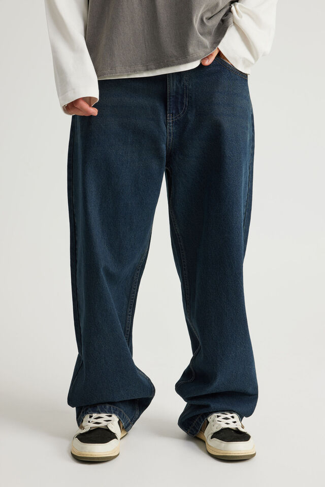 Half Half Classico Baggy Jean, WORKSHOP BLUE