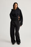 Authentics Boxy Crop Zip Through, BLACK - alternate image 2