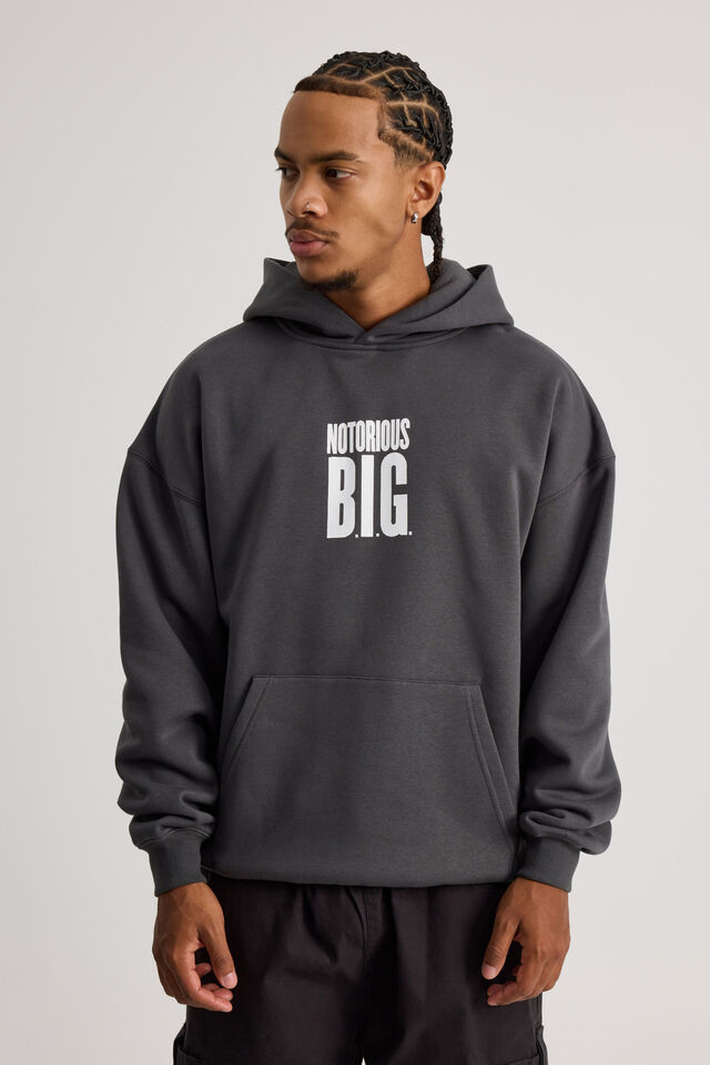 Music Merch Hoodie, LCN MT SLATE/BIGGIE NOTORIOUS