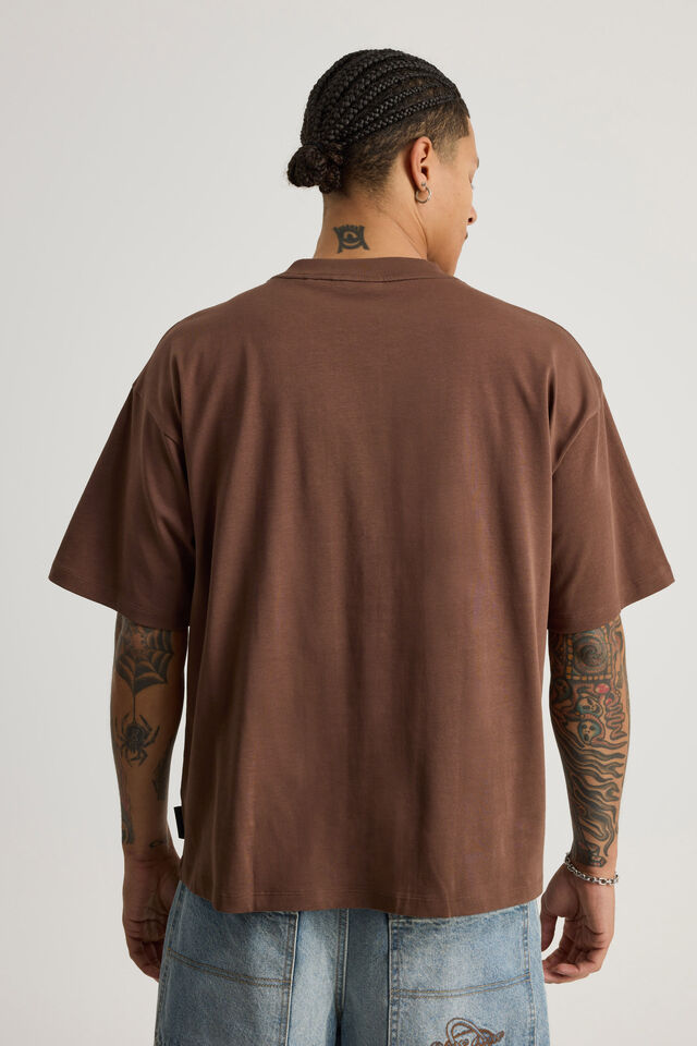 Cartoon Network X Half Half Box Fit Tshirt, LCN WB BRACKEN/DEXTER HALF HALF