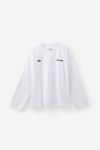Open Gallery Long Sleeve Mesh Tshirt, OG WHITE/GALLERY PANEL