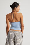 Tie Neck Halter Top, BLUE MIST/MUD - alternate image 3