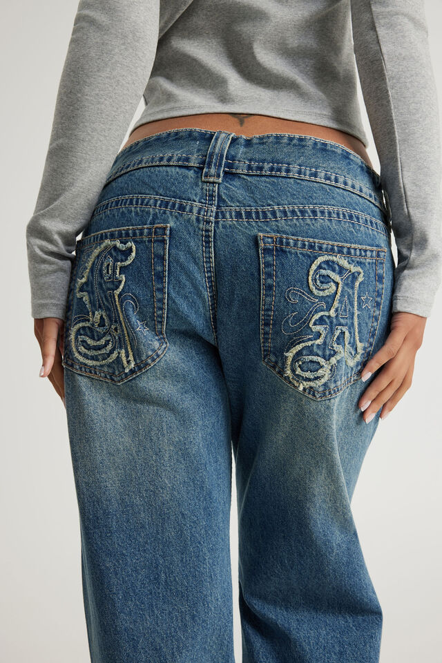 Luca Low Rise Bootleg Jean, SUGAR RUSH BLUE