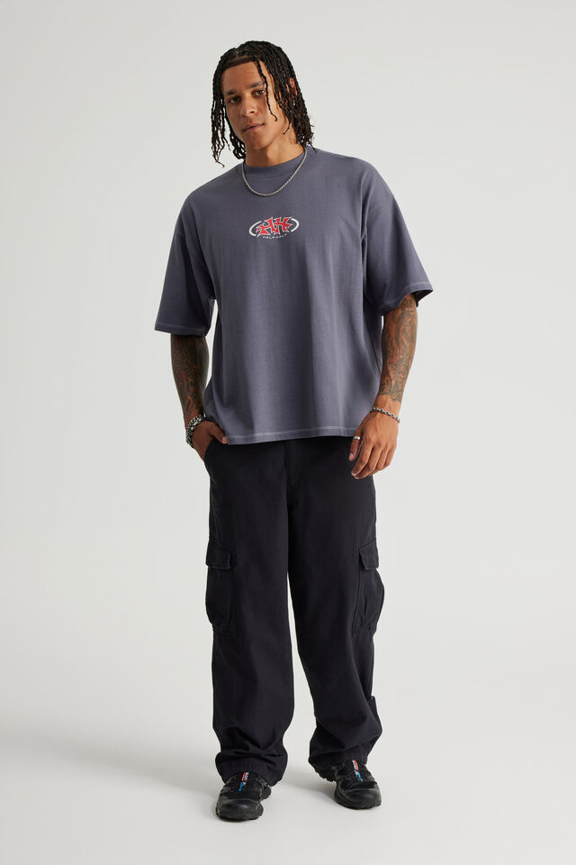 Notion Baggy Cargo Pant, WASHED BLACK