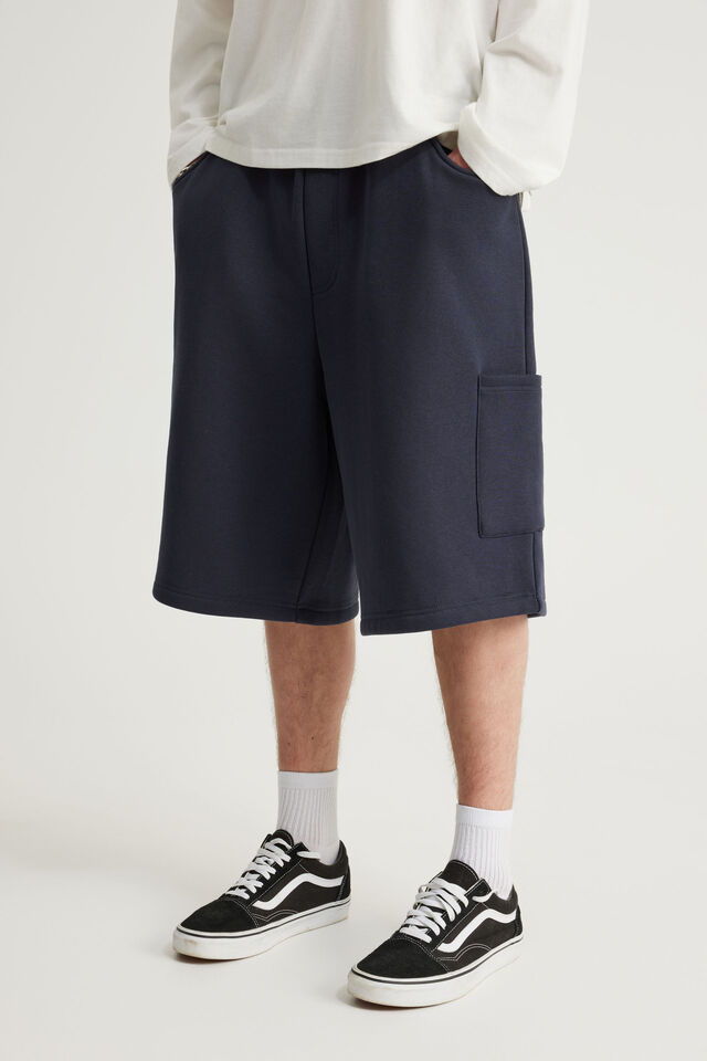 Baggy Track Short, HH NAVY BLAZER/UTILITY