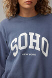 Graphic Crew Sweater, WASHED WORN BLUE/SOHO - alternate image 4