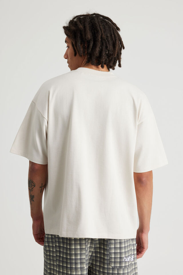 Half Half Heavyweight Box Fit Graphic Tshirt, HH PUMICE/SMASH N GRAB