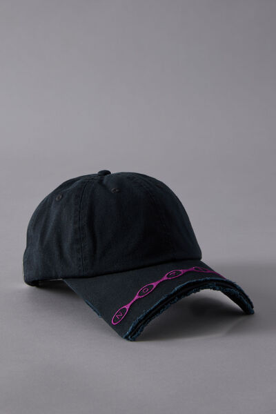 Notion Cutoff Systems Cap, NOTION BLK PLUM EMB CUT OFF BRIM