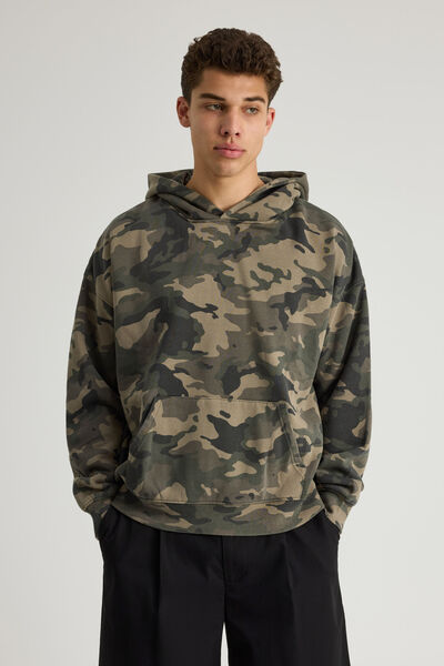 Authentics Hoodie, WASHED BUSH CAMO